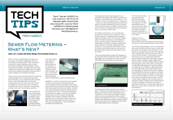 Sewer Flow Metering &ndash; What`s New?