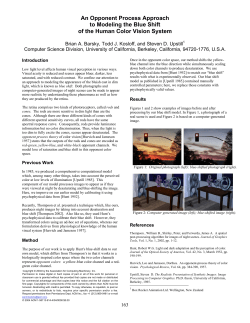 An Opponent Process Approach to Modeling the Blue Shift of the