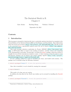 The Statistical Sleuth in R: Chapter 8