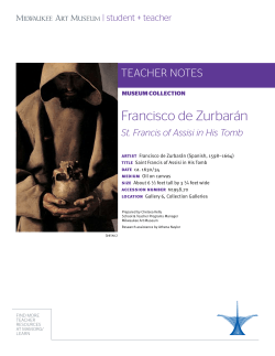 francisco de Zurbar&aacute;n - Milwaukee Art Museum: Teacher Resources