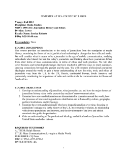 SEMESTER AT SEA COURSE SYLLABUS