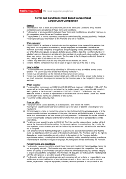 Follow this link for full Terms and Conditions.