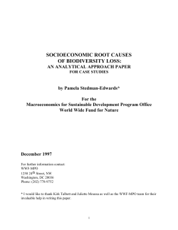 socioeconomic root causes of biodiversity loss