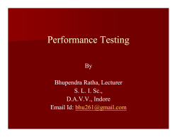 Performance Testing