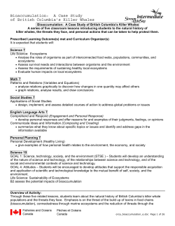 this lesson plan - Fisheries and Oceans Canada