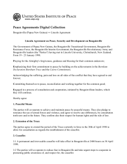 Peace Agreements Digital Collection