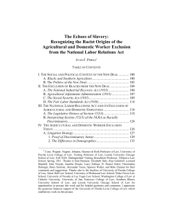 The Echoes of Slavery: Recognizing the Racist Origins of the