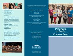 Programs of Study Cosmetology