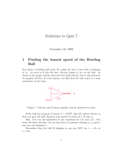 Quiz 7 - Rutgers Physics