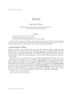 Birds - OpenStax CNX
