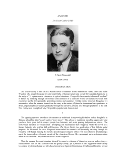 ANALYSIS The Great Gatsby (1925) - American Literature AmerLit