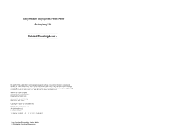 Easy Reader Biographies