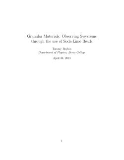 Observing S-systems through the use of Soda-Lime