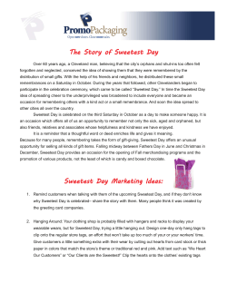 The Story of Sweetest Day Sweetest Day