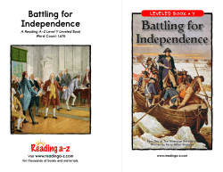Battling for Independence - Sign in to Dare County Schools Parents