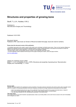 Structures and Properties of Growing Bone