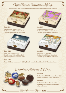 Gift Boxes Collection 290 g. Chocolate Spheres 12.5 g.