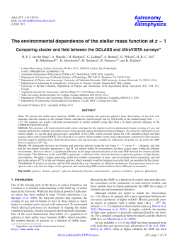 The environmental dependence of the stellar mass function at z ~ 1