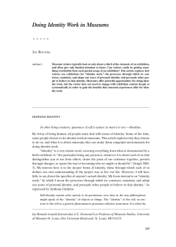 Doing Identity Work in Museums