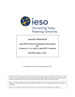 microFITContractAssignment Instructions - Version 2.x, 3.x, 4.x