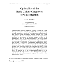 Optimality of the Basic Colour Categories for