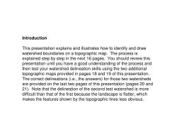 Watershed Delineation
