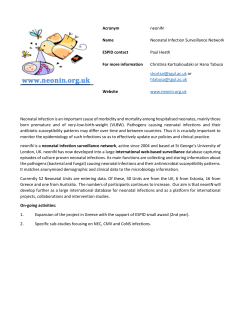 Neonatal infection is an important cause of morbidity and