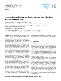 Impacts of urban land-surface forcing on ozone air quality in the