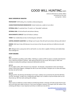 Good Will Hunting Screenplay Analysis
