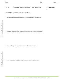 13.4 Economic Imperialism in Latin America (pp. 439-445)