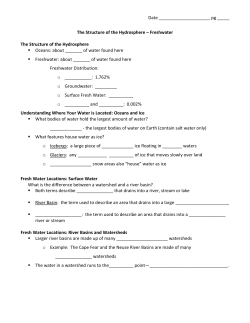 The Structure of the Hydrosphere