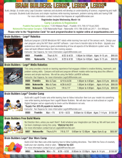 Brain Builders - Lego&reg; Robotics Brain Builders