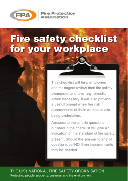 Fire Safety Checklist