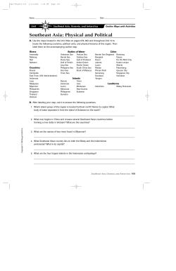 Southeast Asia Physical and Political Maps
