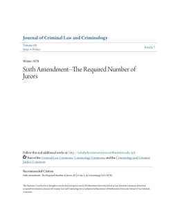 Sixth Amendment--The Required Number of