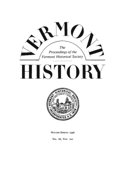 A Vermonter on the Trail of Tears, 1830-1837.