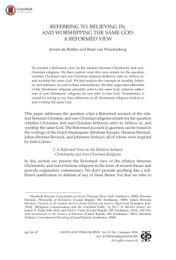 referring to, believing in, and worshipping the same god