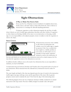 Sight Obstructions Handout