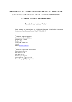 EU Strengthen Commission Savage+Verdun 2 March 2015