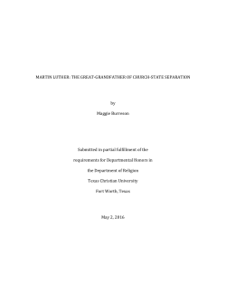 MARTIN LUTHER - TCU Digital Repository