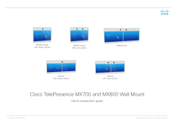 Cisco TelePresence MX700 and MX800 Wall Mount Room