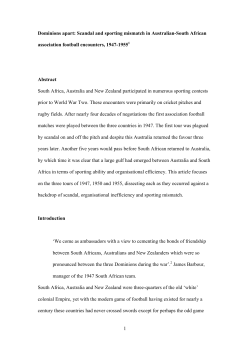 Dominions apart - Aston Research Explorer