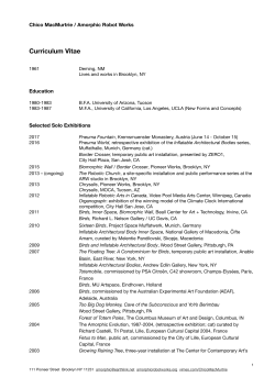 Exhibition List - Amorphic Robot Works
