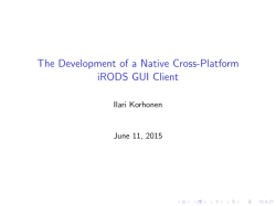 The Development of a Native Cross