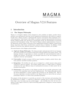 Overview of Magma V2.8 Features