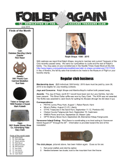 June - Cascade Treasure Club