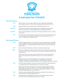 100 Years of Public Health History