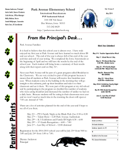 Panther Prints - Park Avenue Elementary School