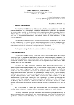 H. E. Archbishop Vincenzo Zani Secretary of the Congregation for