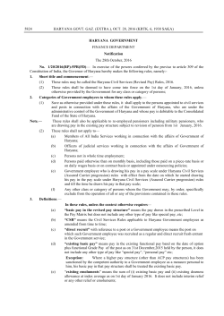 HARYANA GOVT. GAZ. (EXTRA.), OCT. 28, 2016 (KRTK. 6, 1938